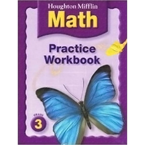 Pre-Owned Houghton Mifflin Math Practice Workbook Grade 3 Paperback