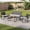 4 pc-Gray, variant on Noelse 4 Piece Patio Furniture Set, Outdoor Wicker Patio Furniture with Coffee Table and 2 Rocking Bistro Set for Backyard, Gray