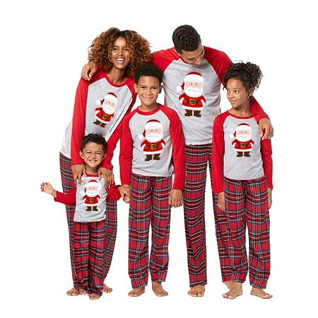 

Ma&Baby Unisex Xmas Matching Family Pajamas Set Santa Claus Sleepwear Christmas Sleepwear Nightwear Pyjama Set