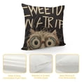 thumbnail image 4 of YINGXI  Funny Stay Weird Black White Square Throw Pillow Case Decorative Cushion Cover Pillowcase 20x20in, 4 of 5