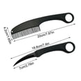 thumbnail image 2 of Stainless Steel Portable Comb Knife | Dual-Use Comb with Built-In Blade | Durable Multifunction Travel Tool | Easy to Clean | Outdoor Utility | 1 Piece | Compact Size, 2 of 6