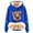 Blue, variant on Women's Hooded Sweatshirt Long Sleeve Highland Cattle Print Thick Hoodies Loose Casual Fall Winter Warm Pullover Tops