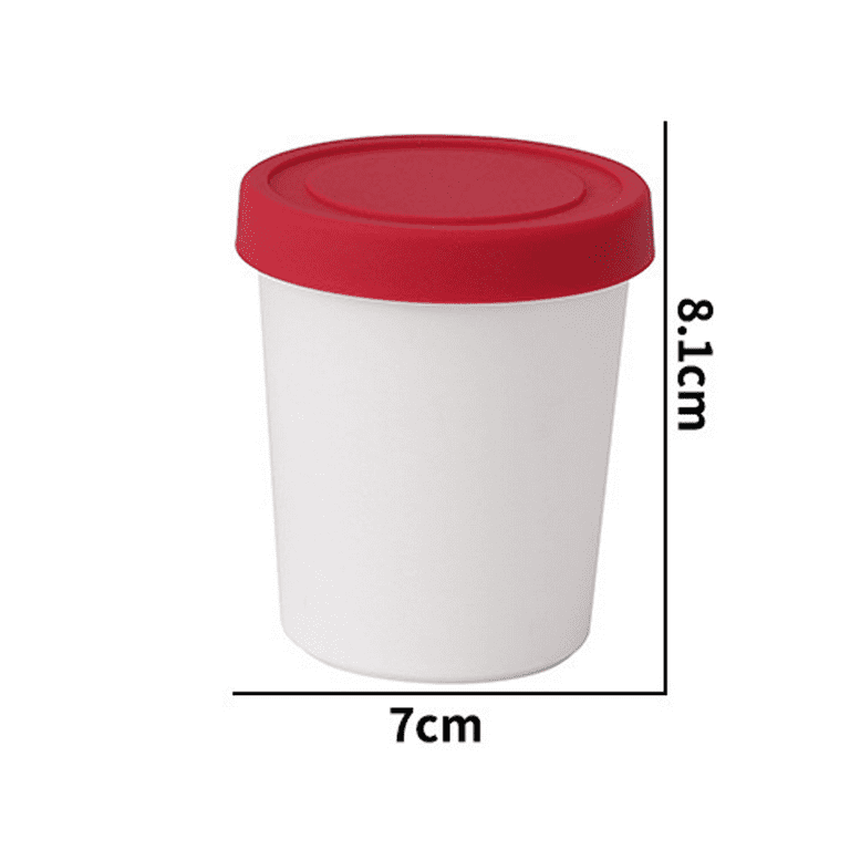 SAINSPEED Ice Cream Containers for Homemade Ice Cream (6 Pcs) - Reusable Ice  Cream Containers With Lids - No Leak & Frost Ice Cream Storage Containers  For Freezer - 2 big 4 small 