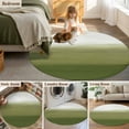 thumbnail image 5 of Round Rugs 5Ft, Sage Green Ombre Round Area Rug Washable Indoor Throw Carpet, Modern Abstract Art Texture Soft Non Slip Circle Rug for Cabinet Bathroom Home Decor Aesthetic, 5 of 8