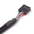thumbnail image 4 of Encabezado Usb Cable de datos Tarjeta adaptadora de encabezado USB 1 a 2 9 pines a divisor de conector HUB dual de 9 pines, 4 of 7