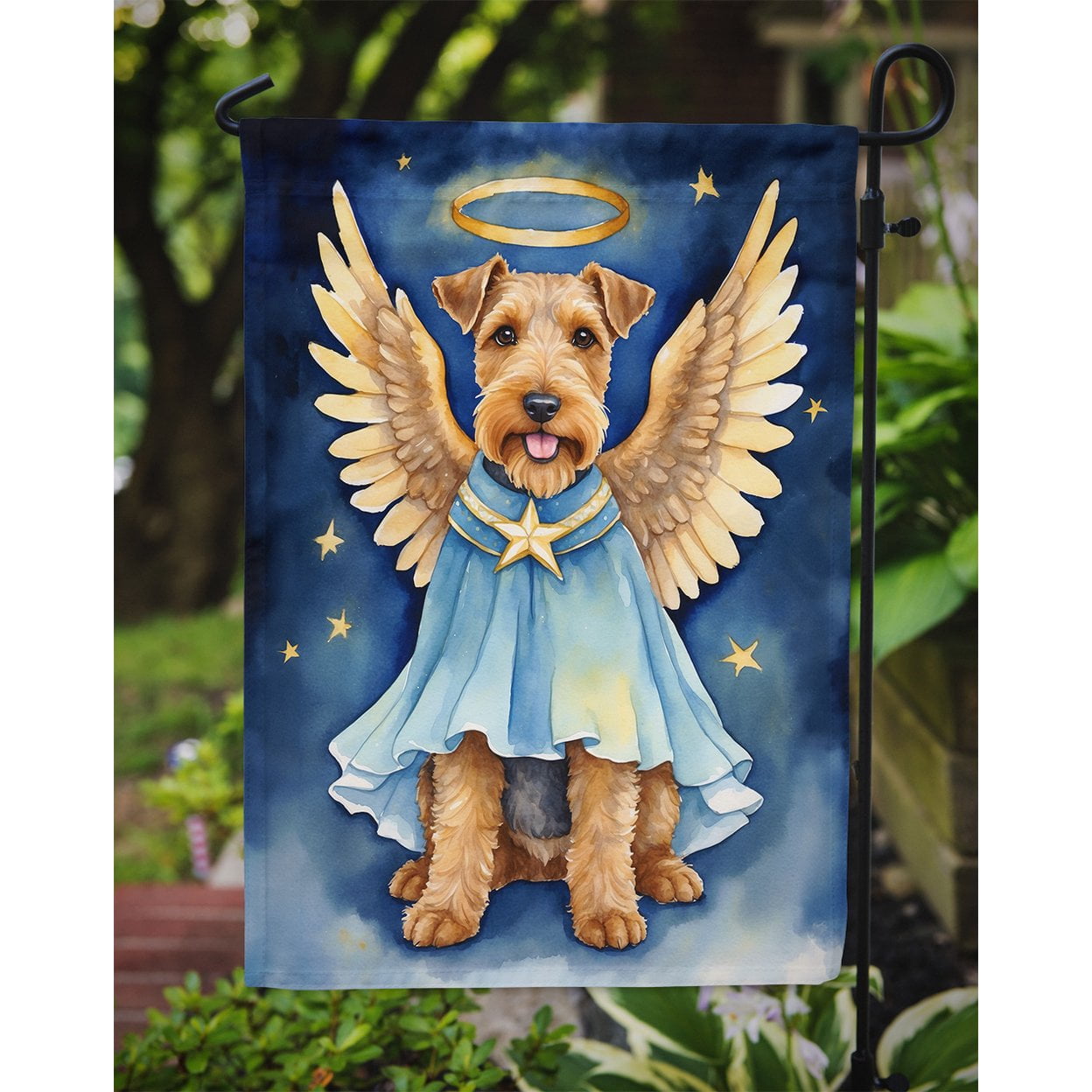 Welsh Terrier My Angel Garden Flag 11.25 in x 15.5 in