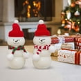 17.6oz Snowman Juice Bottles Empty Christmas Milk Beverage Bottle With