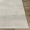 thumbnail image 3 of Livabliss Area Rugs for Living Room, 7ft Round Monaco Global Gray Square Rug, Bedroom Dining Room Home Decor Stain Resistant Carpet (6'7" x 6'7"), 3 of 8
