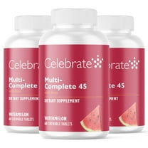 Celebrate Vitamins Multi-Complete 45 Bariatric Multivitamin with Iron Chewables, 45 mg of Iron, Watermelon, 180 count