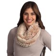 thumbnail image 2 of Glamorous Vegan Mink Infinity Womens Cozy Scarf (Blush), 2 of 2