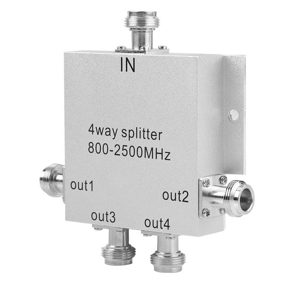 Divisor de potencia para teléfono móvil, repetidor de señal, amplificador divisor de potencia, tipo N, 4 vías, 800-2500 MHz