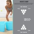 thumbnail image 4 of Franklin Sports Bucketz Pong Game - Jumbo Tailgate + Lawn Pong Game, 4 of 7