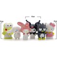 thumbnail image 2 of Figuras de animales Hello Kitty Kurumi My Melody Cinnamoroll 6 piezas decoración de tartas y plantas Deng Xun, 2 of 3