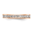 thumbnail image 4 of 14k Rose Gold Channel Set Diamond Eternity Wedding Band Anniversary Ring Size 7.5 - 1 Ct., 4 of 5
