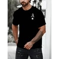 thumbnail image 1 of Men's Casual Crew Neck Graphic T-shirt with Stylish Letter Print, Versatile Short Sleeve Tee for Summer Sport And Casual Wear, 1 of 8