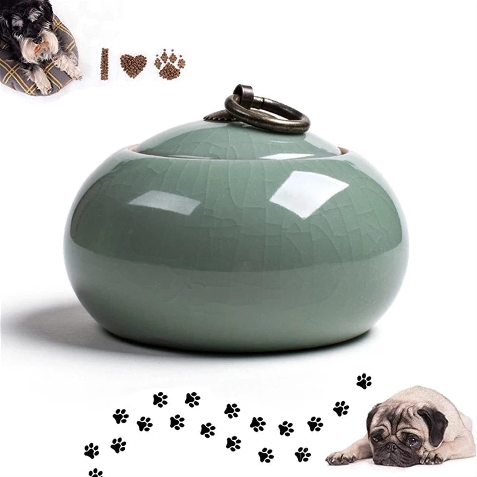 Handmade Ceramic Pet Urn Small Dogs Cats Rabbits Small Animals Memorial Cremation Ash Funeral Burial Urn Keepsake