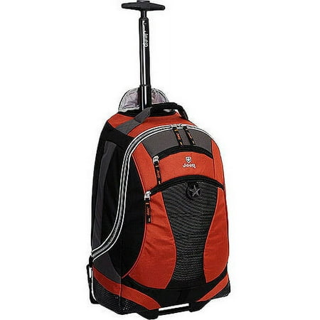Jeep 21" Rolling Backpack with Push-Button Handle, Multiple Colors