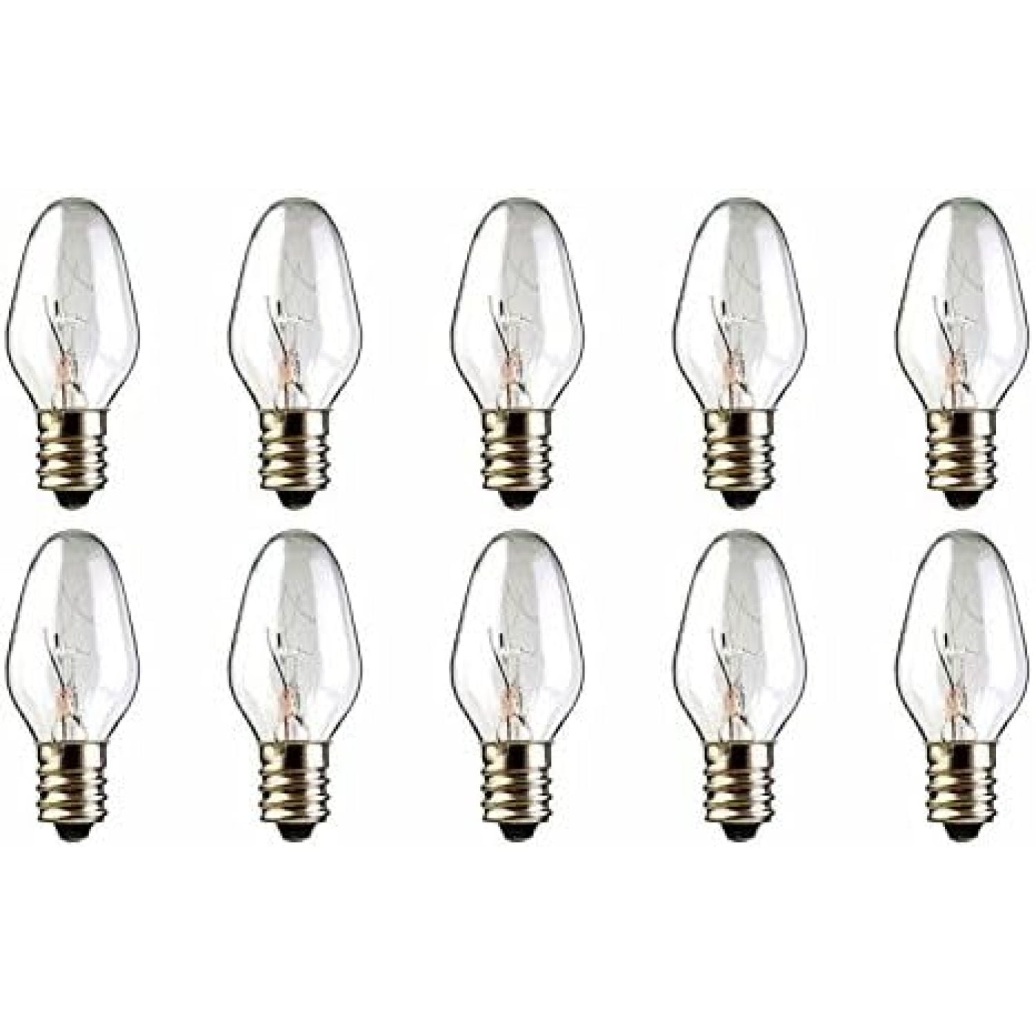 Bulbs for Scentsy Plugin Nightlight Warmer Wax Diffuser, 15W 120V 10