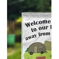 thumbnail image 2 of Printtoo White Welcome To Our Home Away From Home Retro Camp Trailer CampingFlagCustom Personalized Camping Flags For Campers Double Sided CampsiteFlag, 2 of 4