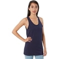 thumbnail image 2 of Fine Jersey Tank, XS, Navy, 2 of 5