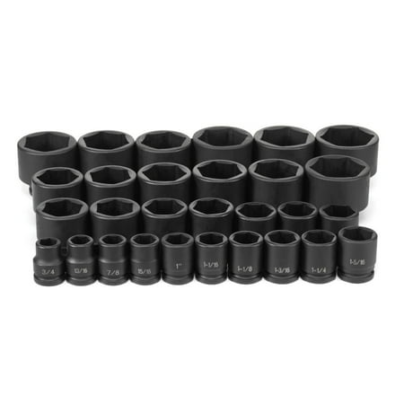 UPC: 0838780002057 | Grey Pneumatic 3/4   Drive 29 Pieces Shallow Impact Sae Master Set