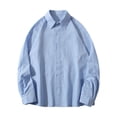 thumbnail image 2 of Mens Pullover Hoodies Clearance Pullover Tops Casual Print Button Cardigan Pocket Long Sleeve Collar Blouse Shirt Tops, 2 of 6