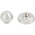 thumbnail image 3 of Die-Cast Round Bi-Fold Door Knob, 1-1/4 Inches with 1-3/4" Backplate, Satin Nickel by Stone Harbor Hardware, 3 of 3