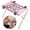 Pink, variant on Foldable Pet Bathing Stand, Elevated Freestanding 8 Hole Pet Grooming Hammock with Stainless Steel Frame and Breathable Mesh for Cats and Dogs, Drying, Nail Trimming and Ear Cleaning