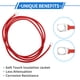 thumbnail image 5 of Unique Bargains 1 Pc Cable Inversor de Batería 10 AWG 6FT 3/8" Lug 5/16" Lug Cable de Batería Universal para Automóvil Vehículo Barco RV Solar Cobre Estañado Rojo, 5 of 7