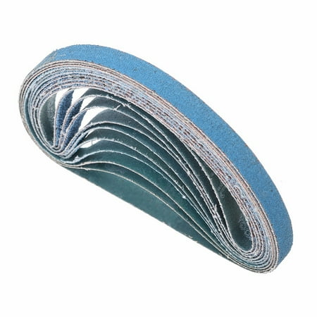

SagaSave 10Pcs Multi-Surface Sanding Belts Sandpaper Grits 40-120 Green Silicon Carbide