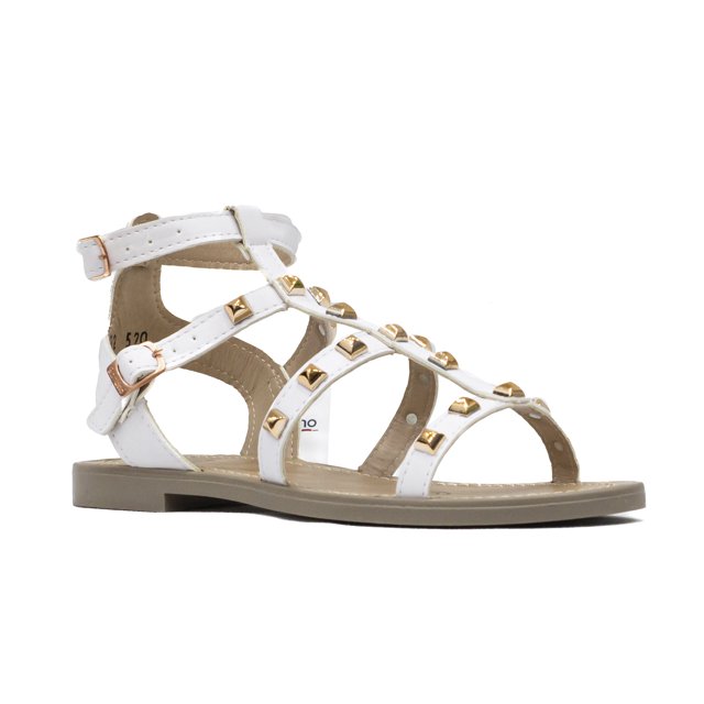 Sandalias Casuales Blancas para Niña Bambino BM520 Zapaterias Mexico Bambino BM520-BCO