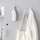 thumbnail image 5 of Suction Cup Hooks, Small Clear Reusable Heavy Duty Vacuum Suction Cup Hooks with Cleaning Cloth Strong Window Glass Kitchen Bathroom Hooks for Towel Robe Utensils Christmas Wreath - 4 Packs Ormromra WMPH-633, 5 of 9