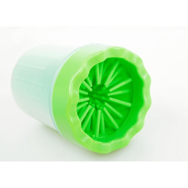 Limpiador de patas de perro, limpieza portátil de patas de perro, taza limpiadora de patas de perro, taza de limpieza de mascotas para limpiar patas sucias y embarradas (verde, grande) oso de fresa Electrónica