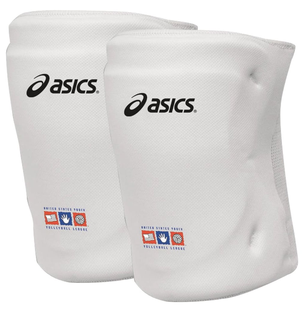 ASICS Youth ZD7000 Volleyball Knee Pads (White, 712in)