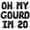 Black, variant on Letter Balloons - OH MY GOURD IM 20 16" Inch Alphabet Letters Foil Mylar Balloon 20th Birthday Party Banner (White)