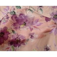 thumbnail image 4 of oneOone Silk Tabby Peach Fabric Flower & Leaves Watercolor Fabric For Sewing Print Craft Fabric By The Yard 42 Inches Wide, 4 of 4