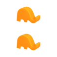 thumbnail image 3 of Ruiboury Universal Home Phone Mini Holder Apartment Desktop Smartphone Stand Portable Support Cellphone Accessory Orange 2Set, 3 of 6