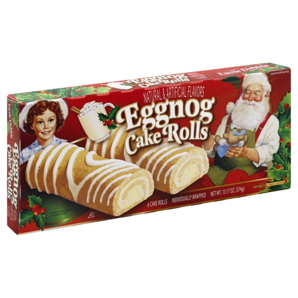 Little Debbie Family Pack Eggnog Cake Rolls, 13.17 oz