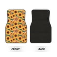 thumbnail image 2 of Kdxio Tapis de Sol Imprimé Tournesol Bohème Universel SUV avant Arrière Ensemble Complet 4 Pcs avec Dos en Caoutchouc Antidérapant Accessoires de Voiture pour la Plupart des Voitures, 2 of 7