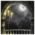 thumbnail image 2 of ABPHOTO Polyester Moon Night Theme Balcony Candle Lamp Backdrops 5x7ft Seamless Photography Backgrounds Photo Props, 2 of 3