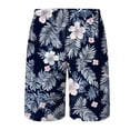 thumbnail image 4 of Gibobby Men's Beach Shorts Swim Shorts 2 in 1 Men's Swim Trunks 9" with Zipper Pockets Bathing Suit Built-in Board Shorts Swimwear Long Shorts(M,Dark Blue), 4 of 5