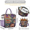 thumbnail image 5 of Stylish Exotic Large Cooler Bag - Leakproof Insulated Picnic Tote with Colorful Artistic Patterns, 5 of 6
