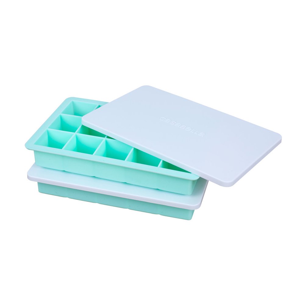 Casabella Silicone Cookie Dough Storage Tray with Lid Set of 2