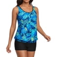 thumbnail image 4 of HUAXUN Tankini Swimsuits for Women Tummy Control Y2k Swimsuit Womens Swimsuits Drawstring Backless Design Beachwear 2 Piece Swimsuit Tummy Control Bathing Suit, 4 of 8