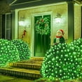 thumbnail image 3 of Green Christmas Net Lights 360 LED 12ft x 5ft Bush Lights Outdoor Plug in 8 Modes with Remote Connectable Mesh Lights for Christmas Patrick Day Decorations（Transparent Wire）, 3 of 8