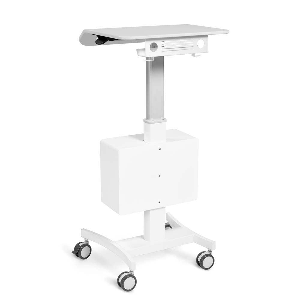 Luxor Vitalize Adjustable Height Laptop Cart with Storage