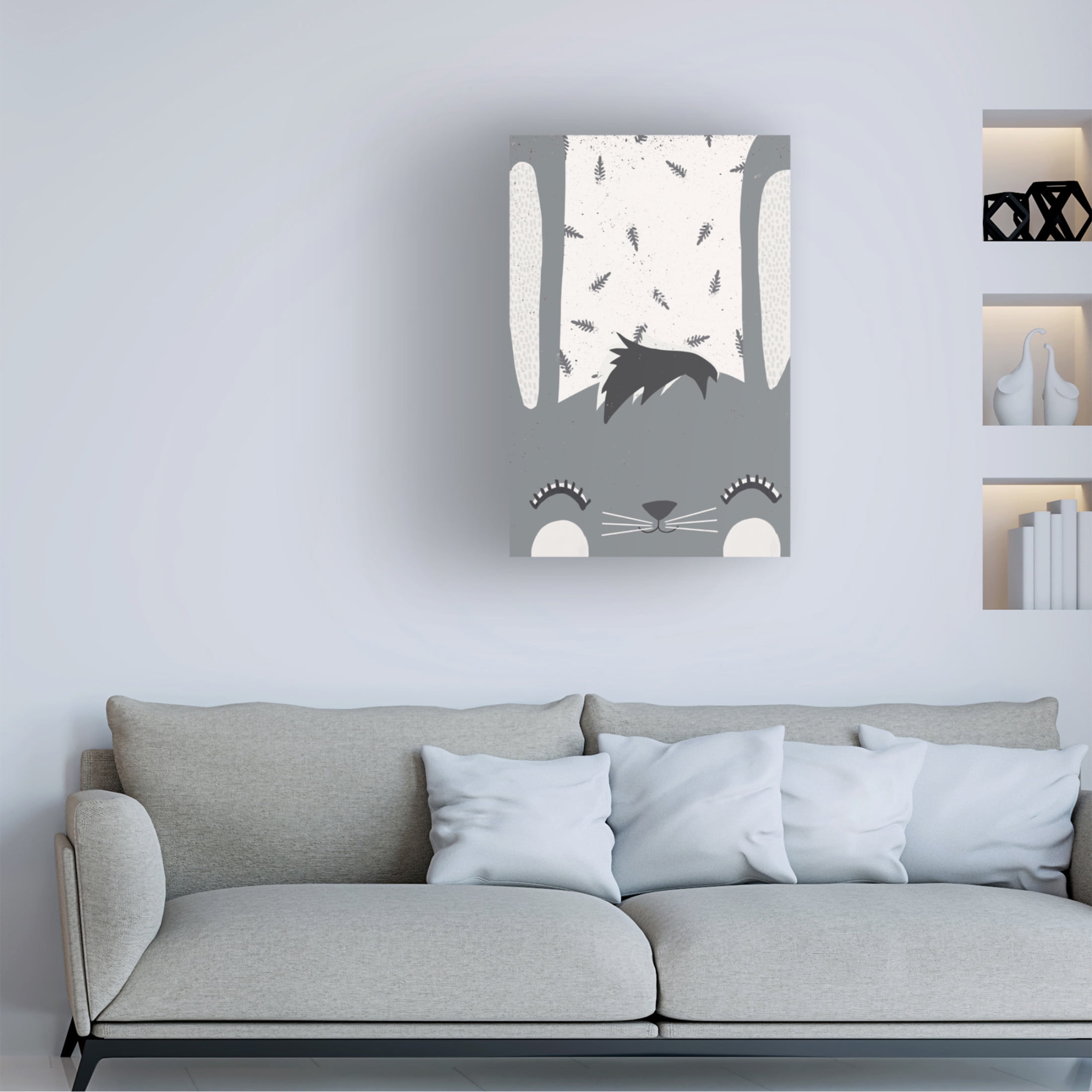 Canvas Wall Art - Treechild 'Little Bunny' Wall Art for Living Room, Bedroom, or Office D?cor by Trademark Fine Art - 22 x 32 Inches