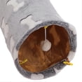 thumbnail image 3 of Tunnel en peluche pliable et résistant aux rayures pour chats, lapins et chiots, 3 of 4