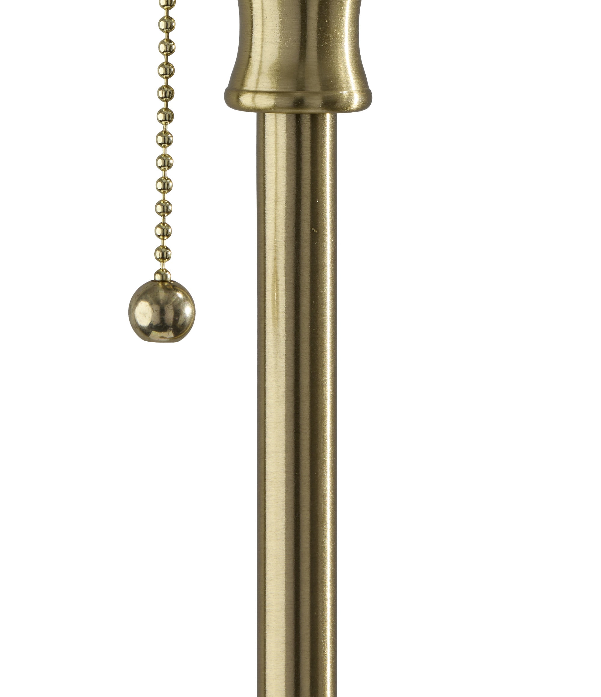 Mainstays 59.5" Gold Stick Floor Lamp with White Fabric Shade