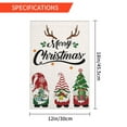 thumbnail image 3 of Merry Christmas Gnomes Garden Flags, Vertical Double Sided Christmas Winter Burlap Flag for House Yard Outdoor Decor 12x18inch, 3 of 7
